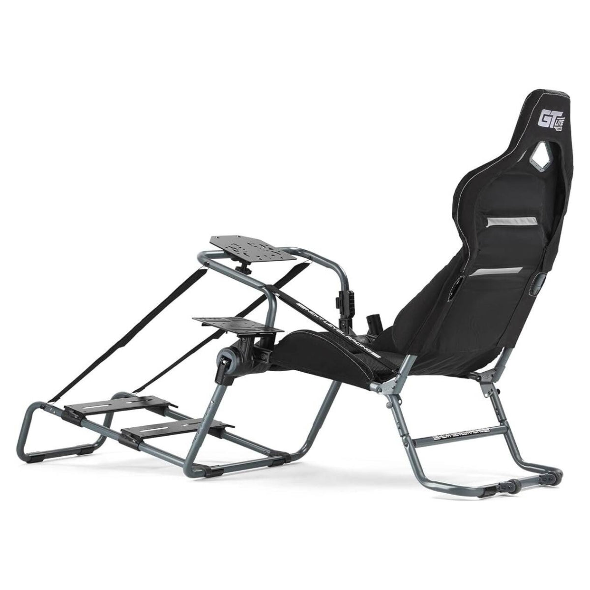 Next Level Racing GT Lite Pro Folding Cockpit, Carbon Grey Edition, Direct Drive Wheelbases up to 13Nm, Tool-Free Adjustment, 150kg Max Weight Support, 120 - 210cm Height Support