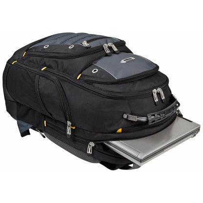 Targus Drifter Backpack Designed for Travel and Commute Outdoor Use fits up to 15.6-Inch Laptop, Black/Grey (TSB238EU)