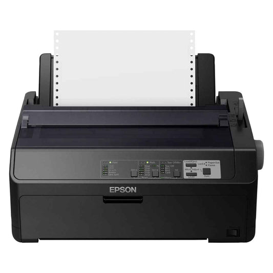 Epson FX-890II 9-Pin Dot Matrix Impact Printer, High-Speed Monochrome Printing, USB &amp; Parallel Connectivity, Heavy-Duty Continuous Forms Printer | C11CF37402