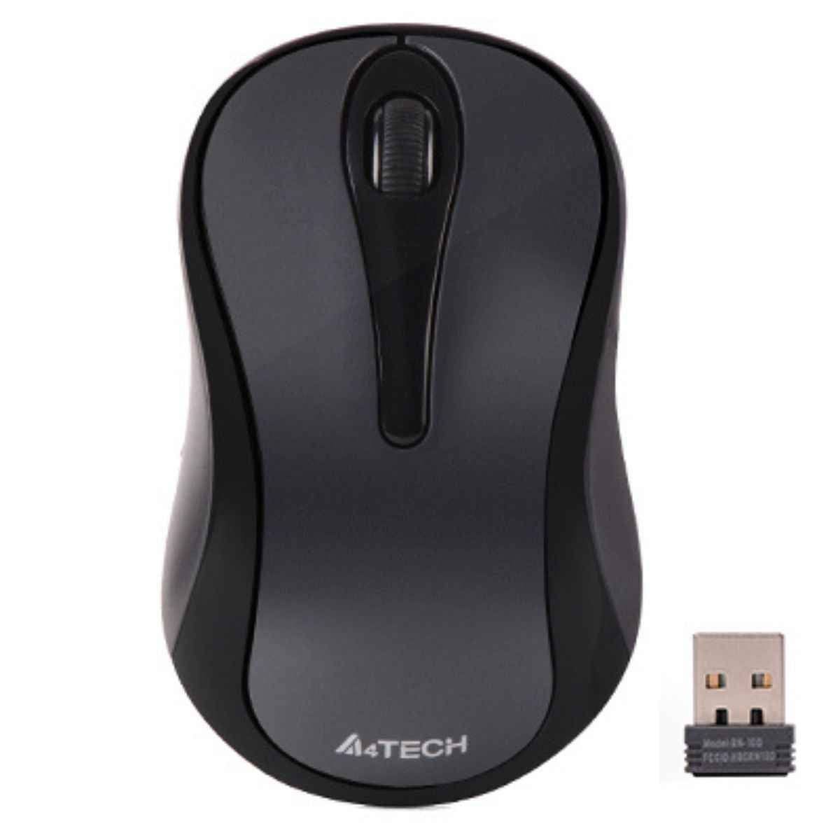 A4Tech G3-280N Wireless Mouse – 2.4GHz, 1000 DPI, Glossy Grey