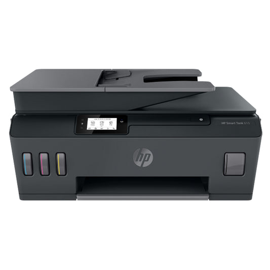 Hp Smart Tank 615 Wireless, Print, Copy, Scan, Fax, Automated Document Feeder, All In One Printer, Print Up To 18000 Black Or 8000 Color Pages, Black [Y0F71A]