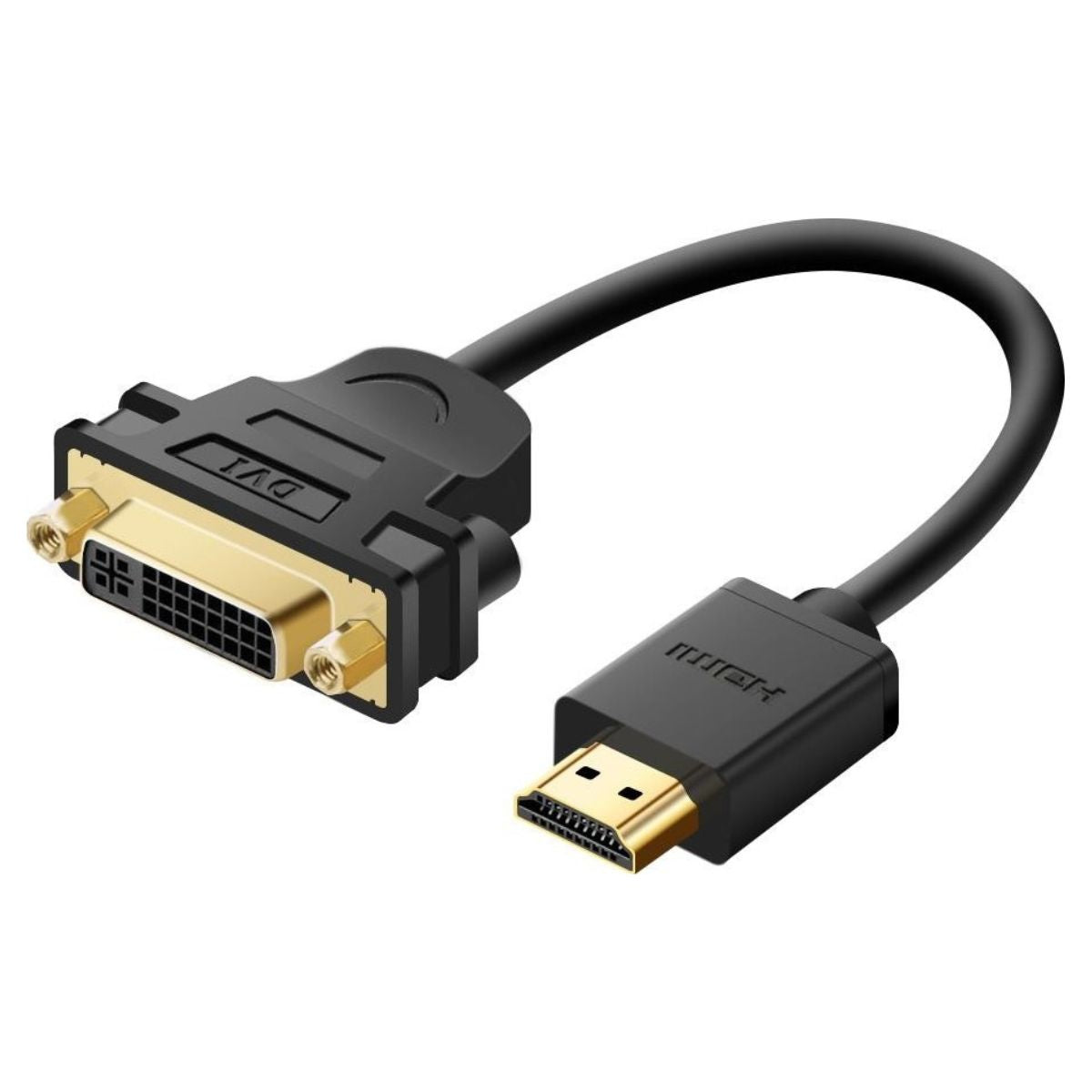 UGREEN 20136 HDMI to DVI-I 24+5 Adapter | 1080P Full HD | Stable Transmission | Black