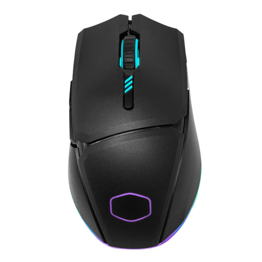 Cooler Master Gaming Mouse, OMRON Switch, PixArt PAW 3335 Mouse Sensor, Triple Connectivity, Customizable RGB Lighting, Gold-Plated Detachable Connector, 800mAh Battery, Black