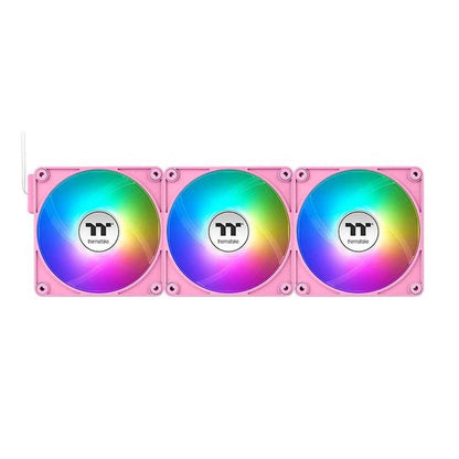 Thermaltake CT120 EX ARGB Sync PC Cooling Fan – 120mm, 2000 RPM, 68 CFM Airflow, Hydraulic Bearing, Pack of 3, Pink | CL-F219-PL12PK-A