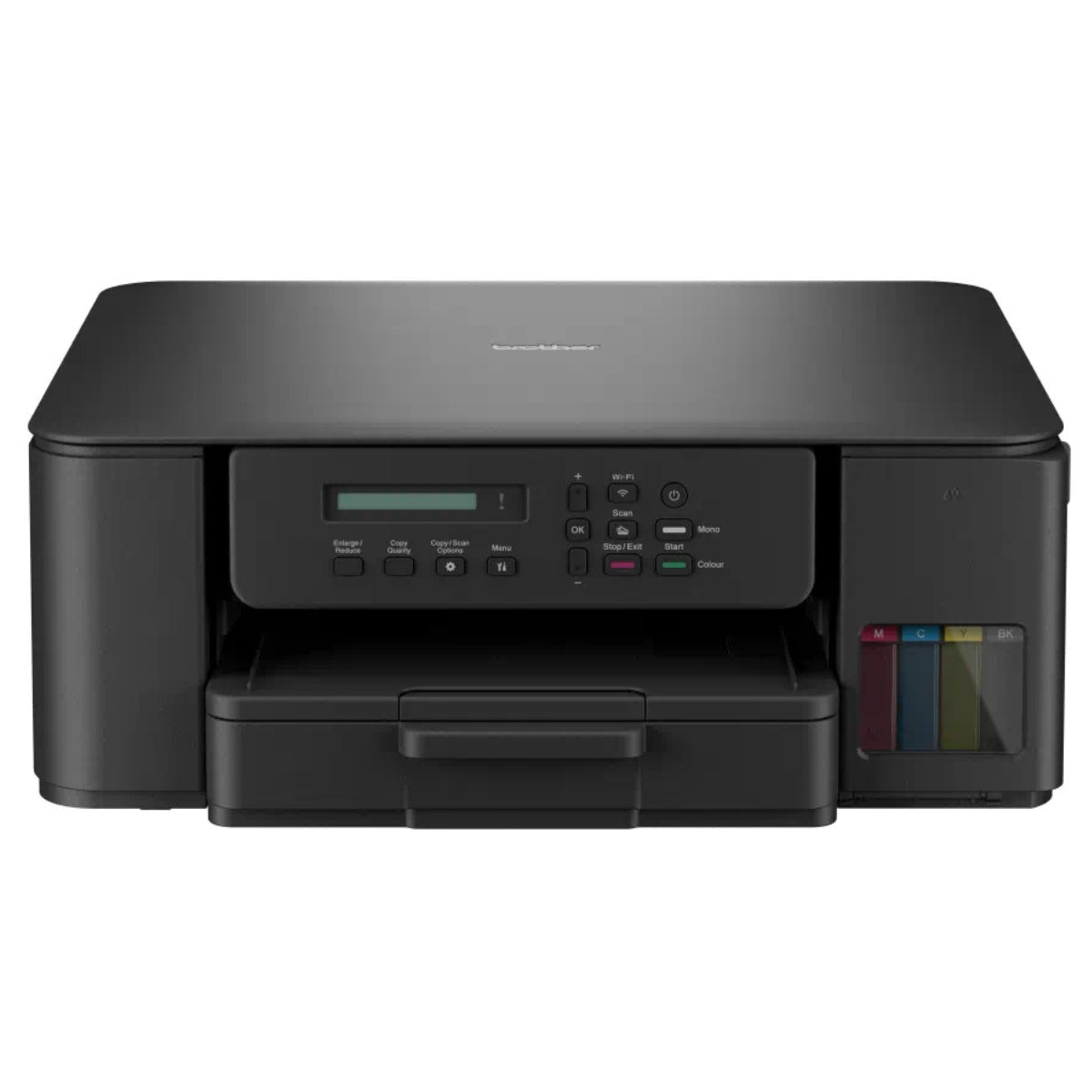 Brother DCP-T530DW Ink Tank Printer, 1200 x 6000 DPI, 16.0 IPM Print Speed, Auto 2 Sided Duplex Printing, Up to 150 Sheets Maximum Paper Capacity, WiFi, WiFi-Direct, USB 2.0, Black | DCP-T530DW