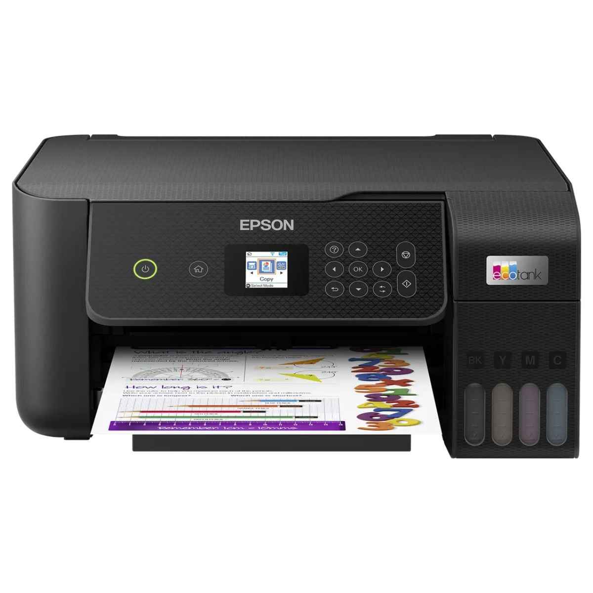 Epson EcoTank L3260 A4 Color 3-in-1 Printer with Wi-Fi Direct & LCD Screen, 1200 DPIx2400 DPI Resolution, 33ppm Print Speed, 200 DPI Scan Speed, 100 Sheets Paper Tray, Black | C11CJ66414