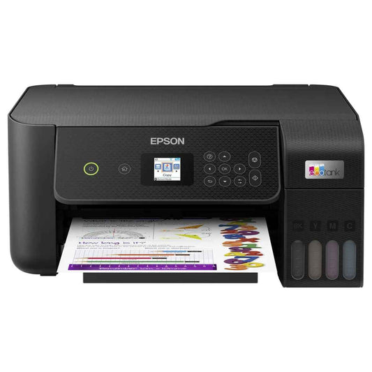 Epson EcoTank L3260 A4 Color 3-in-1 Printer with Wi-Fi Direct & LCD Screen, 1200 DPIx2400 DPI Resolution, 33ppm Print Speed, 200 DPI Scan Speed, 100 Sheets Paper Tray, Black | C11CJ66414