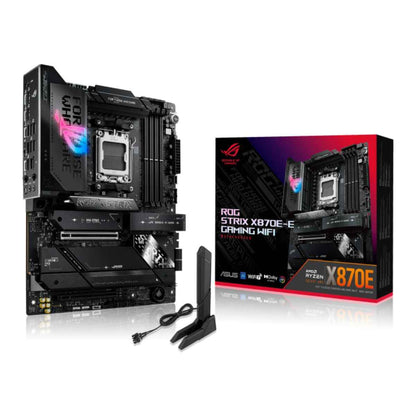 Asus ROG STRIX X870E-E GAMING WIFI, DDR5 Motherboard For AMD AM5 Processors, Wi-Fi 7, AI Intelligence, Up To 256GB RAM EXPO, AI Overclocking, 2xUSB4 Ports, Gen 5 PCIe