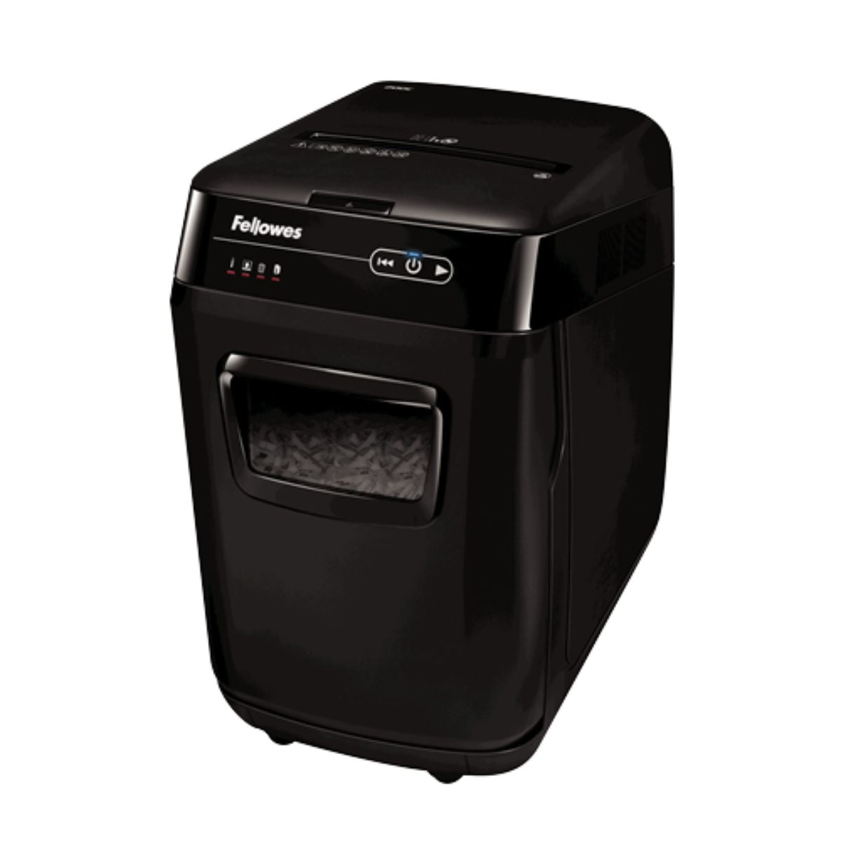 Fellowes AutoMax 200C Cross-Cut Paper Shredder | 200-Sheet Auto Feed | P-4 | 32L Bin | SilentShred | 4653601