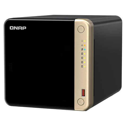 QNAP TS-464-8G 4-Bay Desktop NAS – Intel® Celeron®, 2.5GbE, NVMe, HDMI | 3 Years Warranty