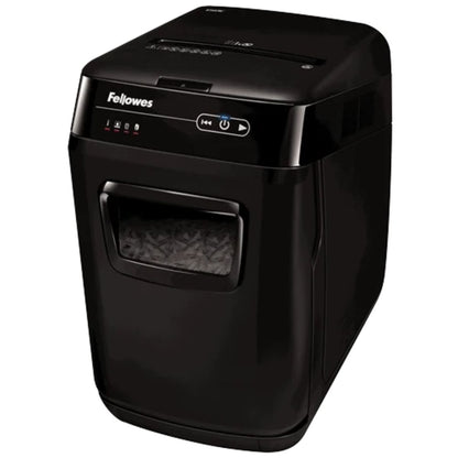 Fellowes AutoMax 150C Cross-Cut Paper Shredder | 150-Sheet Auto Feed | P-4 | 32L Bin | SilentShred | 4680001