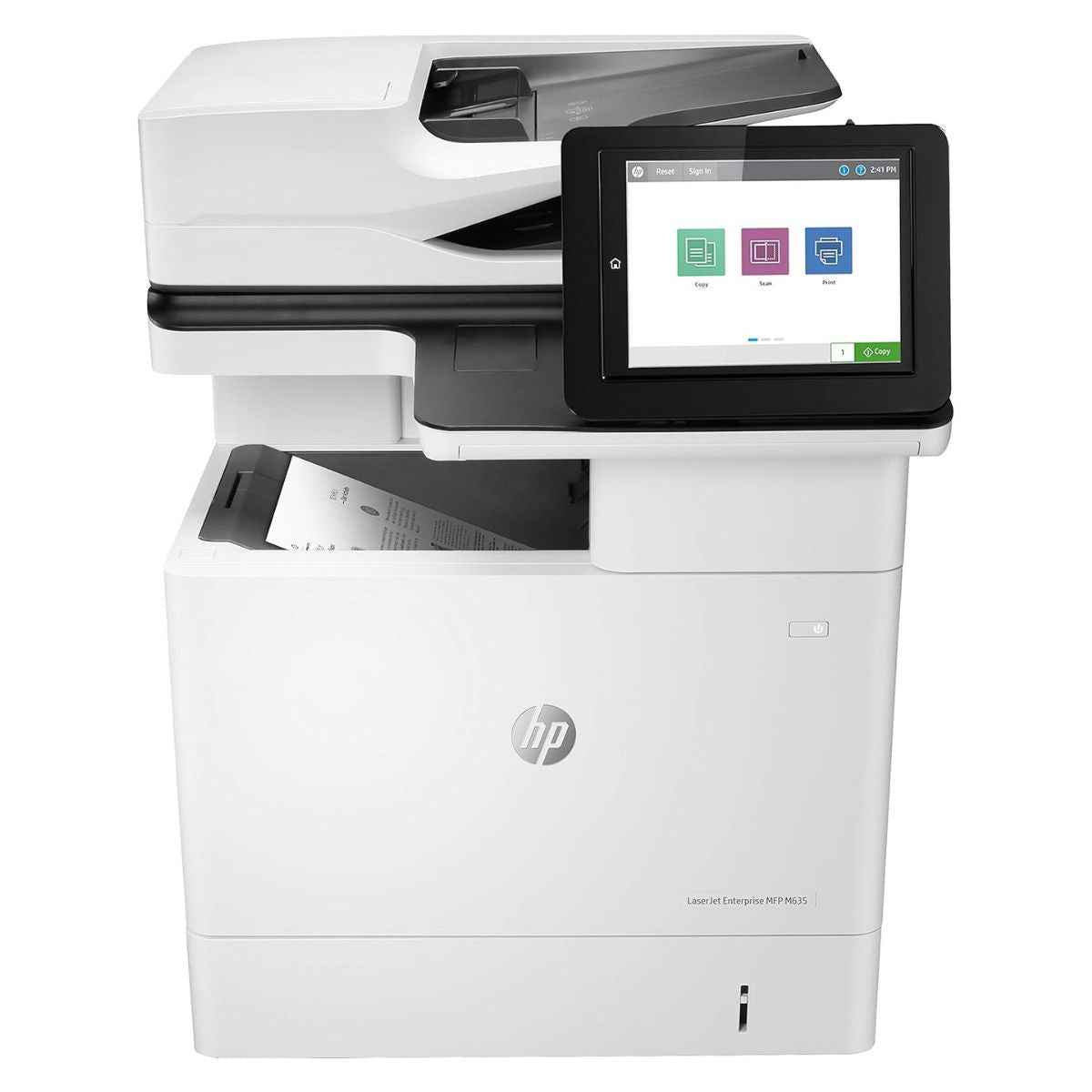 HP Enterprise MFP M635h LaserJet Printer, Print, Copy, Scan, Up to 65 PPM, 1200 x 1200 DPI, 8" Touchscreen, Automatic Duplex Printing | 7PS97A