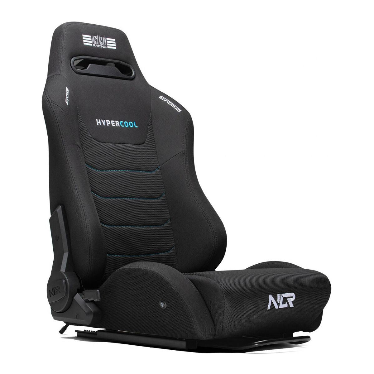 Next Level Racing ERS3 HYPERCOOL Ventilated Sim Racing Seat | 6-Zone Active Cooling | Pre-Installed Dual Seat Sliders | Premium SIMAERO Mesh Upholstery | Dual Recliner Mechanism | Black | NLR-E063