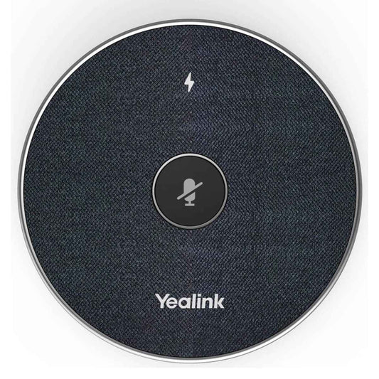 Yealink VCM36-W Wireless Video Conferencing Microphone | 360° Voice Pickup | Up to 20 ft Coverage | Expansion Microphone for Yealink Video Conferencing Systems | Gray | VCM36-W