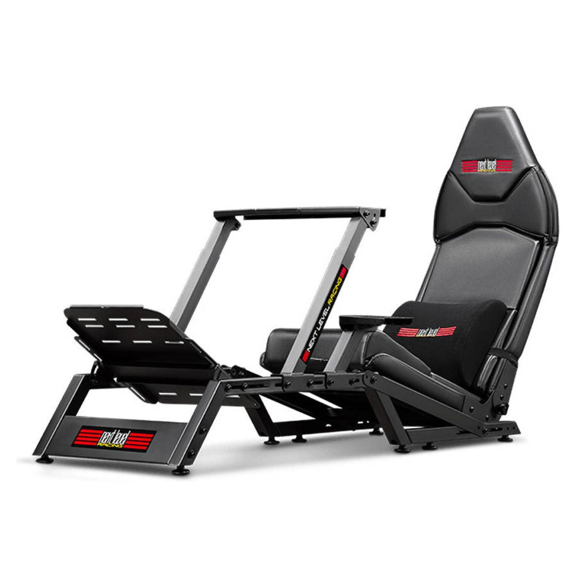 Next Level Racing F-GT Simulator Cockpit Gaming Chair – Dual Position Formula &amp; GT Racing Cockpit, Fully Adjustable, Seat Slider, Gear Shifter Support &amp; Lumbar Support Cushion, Black (NLR-S010)