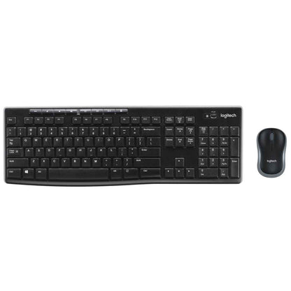 Logitech MK270 Wireless Keyboard & Mouse Combo – Full-Size Keyboard, 2.4GHz, Long Battery Life