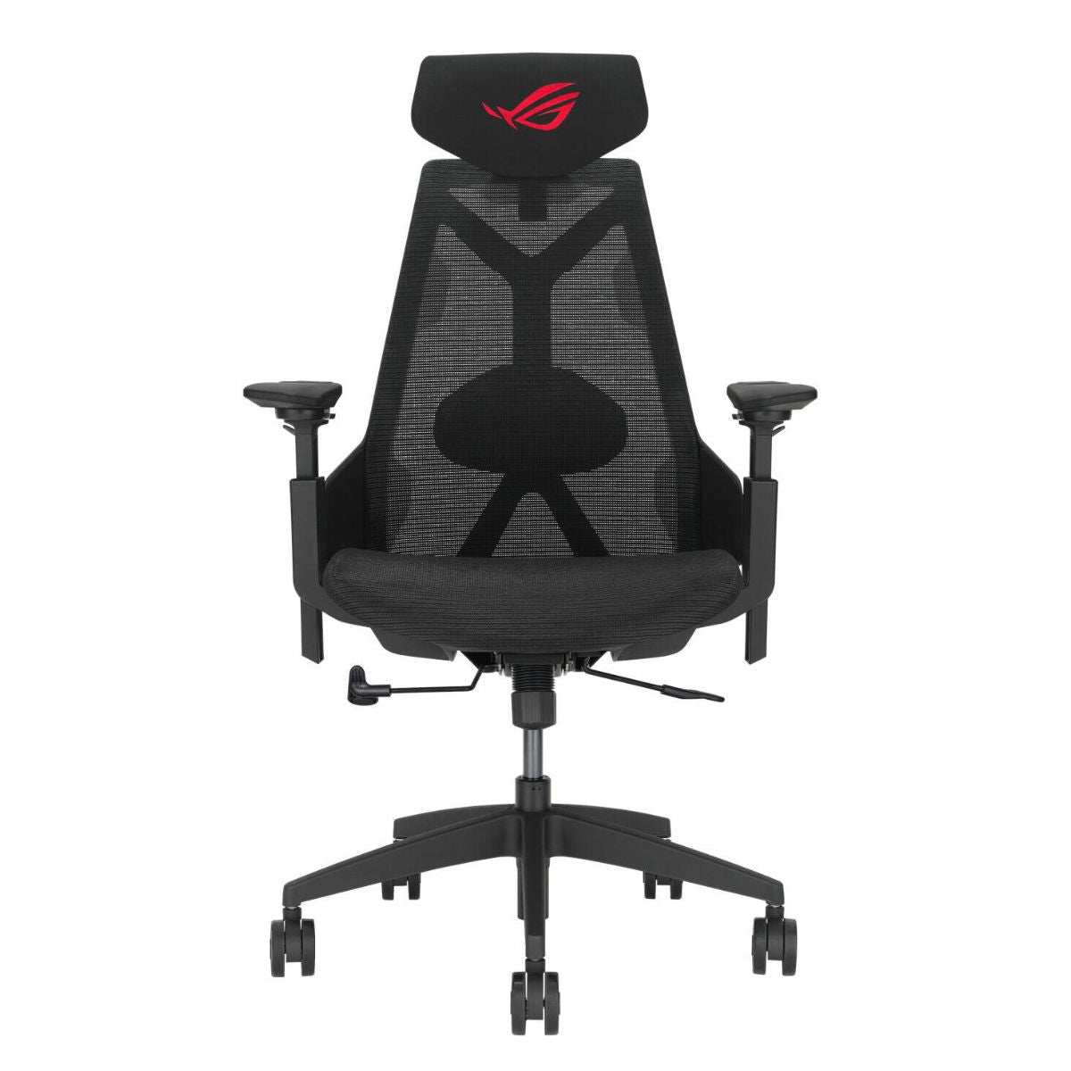 ASUS ROG Destrier Core Gaming Chair – Cyborg-Inspired Design, Lumbar Support, 3D Adjustable Armrests, Synchro-Tilt Mechanism, Class 4 Gas Lift &amp; Metal Base, Black (90GC01P0-MSG010)&nbsp;
