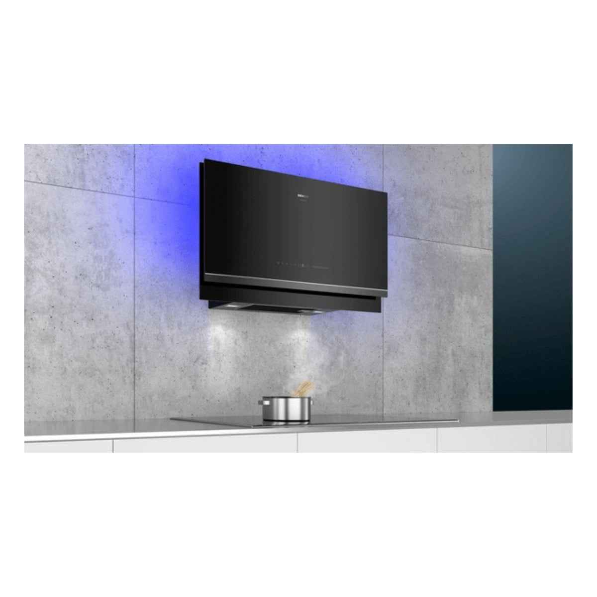 Siemens iQ700 Series Home Connect Built-In Hood LC97FVW69B&nbsp; – 90cm Flat Design, Wall Mounted, Clear Black Glass