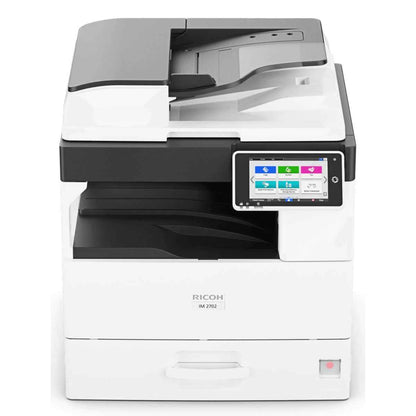 Ricoh IM 2702 A3 Black & White Multi-Function Laser Printer, Copy, Print, Scan, Optional Fax, 7" Colour Touch Operation Panel, 27 ppm Print Speed, 600 x 600 dpi Resolution, White | IM 2702