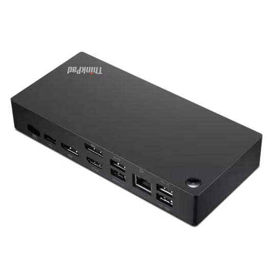 Lenovo ThinkPad Universal USB-C Docking Station, 65W Output Power, 2x 3840x2160 @60 Hz Refresh Rate, Gigabit Ethernet, 2xDisplay Ports, 1xHDMI, 4xUSB Ports, Black