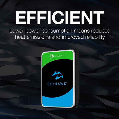 Seagate 2TB SkyHawk Surveillance SATA III 3.5" Internal Hard Drive, 256MB Cache, 5400 RPM, Up to 180 MB/s Sustained Transfer Rates, 1 Million Hours MTBF, Supports up to 64 HD Cameras