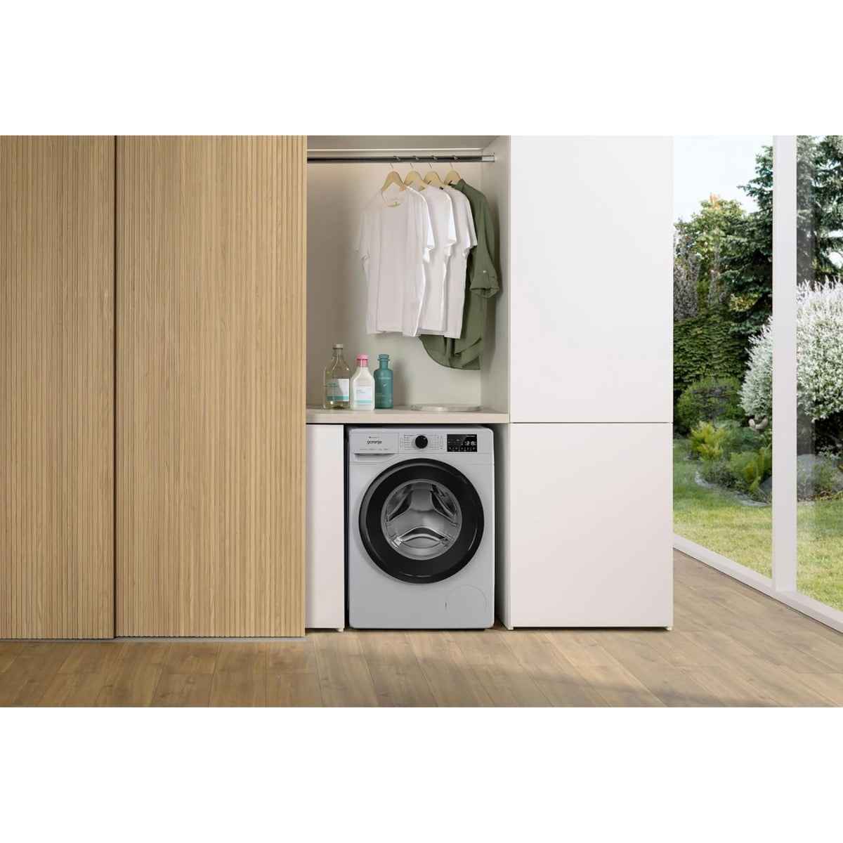 Gorenje WPNEI82A1SWA 8 kg Smart Front Load Washing Machine – 1,200 rpm, Grey Metallic