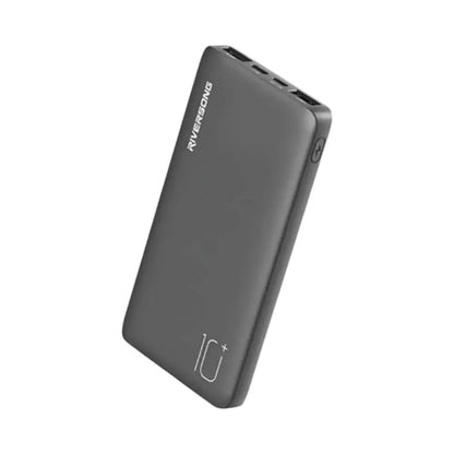 Riversong Horizon 10 Power Bank 10000mAh | Portable Battery Charger | Black