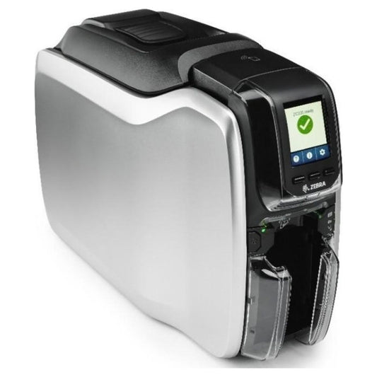 Zebra ZC300 Dual-Sided ID Card Printer | 300 DPI | USB 2.0 & Ethernet | Color LCD | 1500-Image Ribbon | ZC32-000C000EM00
