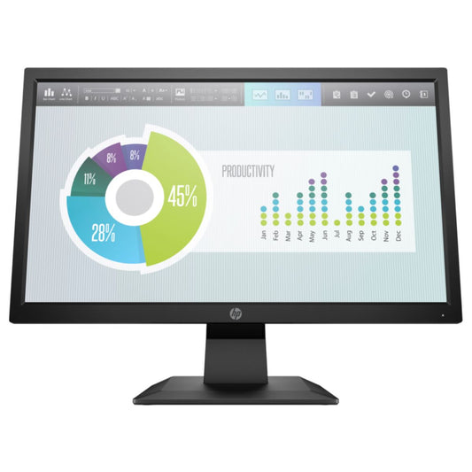 HP P204v Business Monitor – 19.5″ HD+ Anti-Glare Display, 5ms Response Time, HDMI &amp; VGA | 5RD66AS#ABV