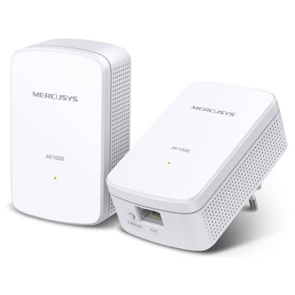 MERCUSYS MP500 KIT AV1000 Gigabit Powerline Starter Kit | 1000 Mbps HomePlug AV2 | 2 Gigabit Ethernet Ports | 128-Bit AES | 2-Pack
