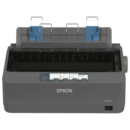 Epson LQ-350 Impact Dot Matric Printer, 360 x 180 DPI Resolution, 24-Pin, 80-Column, 10 CPI - 347 Chars/s, 10,000 Operating Hours MTBF, Gray | C11CC25002
