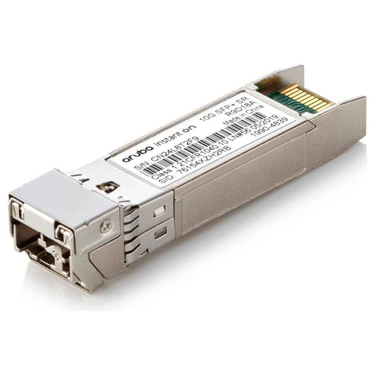 HPE Aruba Networking 10G SFP+ LC SR 300m OM3 MMF Transceiver – 10GbE Multimode Optical Module