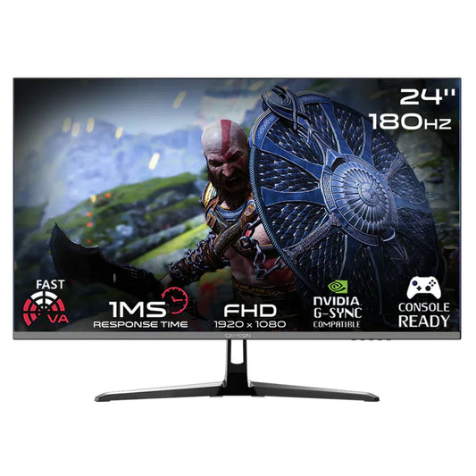 GAMEON GOPS24180VA Pro Series 24" FHD, 180Hz, MPRT 0.5ms, HDMI 2.1, Fast VA Panel Gaming Monitor (Supports PS5) - Black