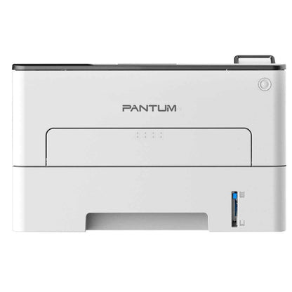 Pantum P3305DN Mono Single Function Laser Printer, 33 ppm Print Speed, USB & Ethernet Connectivity, Automatic Duplex Printing, 2-Line LCD Control Panel, 250 Pages Input Tray, White | P3305DN