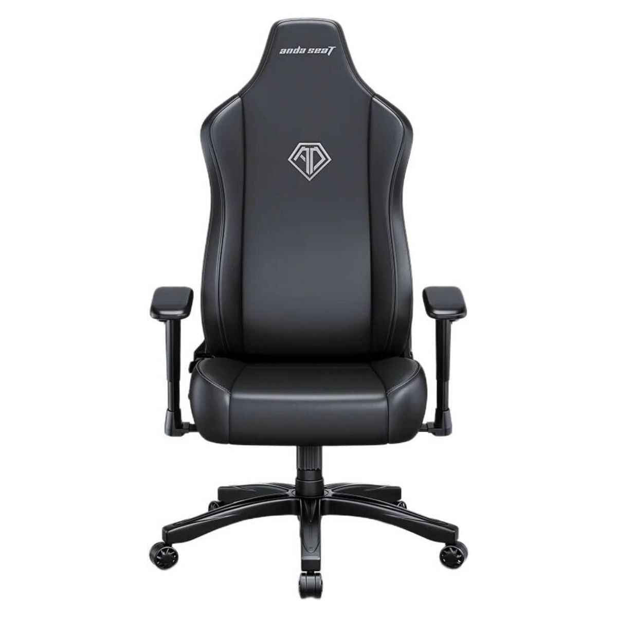 AndaSeat Novis Series Gaming Chair | Large Size | Premium PVC Leather Upholstery | 5cm Raised Seat Sides | Ergonomic Design | Elegant Black