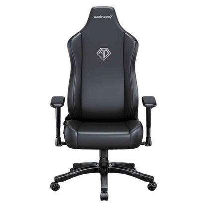 AndaSeat Novis Series Gaming Chair | Large Size | Premium PVC Leather Upholstery | 5cm Raised Seat Sides | Ergonomic Design | Elegant Black