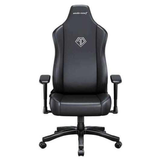 AndaSeat Novis Series Gaming Chair | Large Size | Premium PVC Leather Upholstery | 5cm Raised Seat Sides | Ergonomic Design | Elegant Black