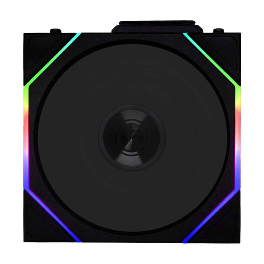 Lian-Li UNI FAN TL 120 Reverse Blade Wireless Case Fan – 2300 RPM, 83.4 CFM Airflow, FDB Bearing, Single Pack | Black / White