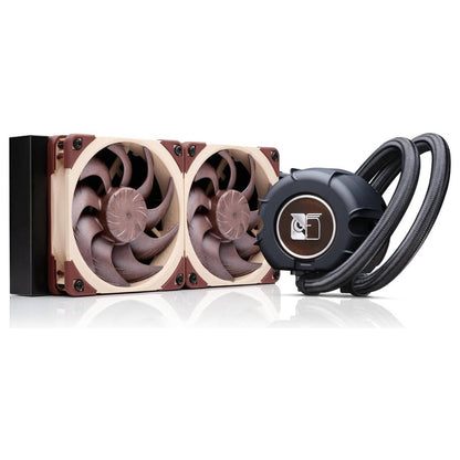 Noctua 240mm AIO Liquid CPU Cooler, Premium Quiet Cooling System, Asetek Emma V2 Pump, 2× NF-A12x25 G2 PWM Fans, SecuFirm2+ Mounting, Low Noise | NL-LC1-24