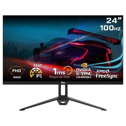 Twisted Minds Eco Series 24″ FHD Gaming Monitor – IPS, 100Hz, 1ms, Built-In Speakers | TM24FHD100IPS