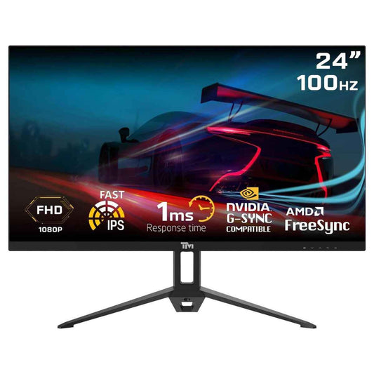 Twisted Minds Eco Series 24″ FHD Gaming Monitor – IPS, 100Hz, 1ms, Built-In Speakers | TM24FHD100IPS