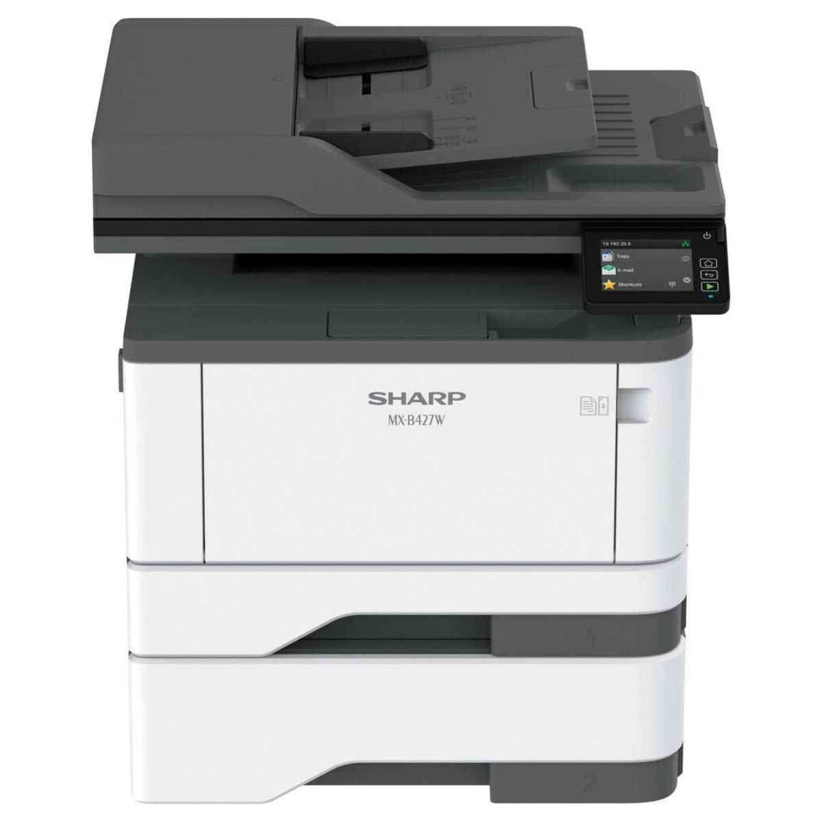 Sharp MX-B427W A4 Ultra-Compact Monochrome Multifunction Printer – Copy, Print, Color Scan, Fax, 40ppm, 2.8" Color Touch Screen