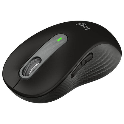 Logitech Signature M650 Wireless Mouse | Small to Medium Hands | Silent Clicks | 5 Buttons | Bluetooth | Multi-Device | 400 DPI | 10m Range | Graphite Black | 910-006253 / 910-006275