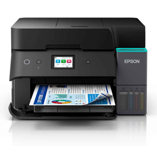 Epson EcoTank L6390 Wireless All-In-One Inkjet Printer – PrecisionCore Print Head, 4800 × 1200 DPI, Duplex Printing, WiFi, ADF, Black | C11CL40407
