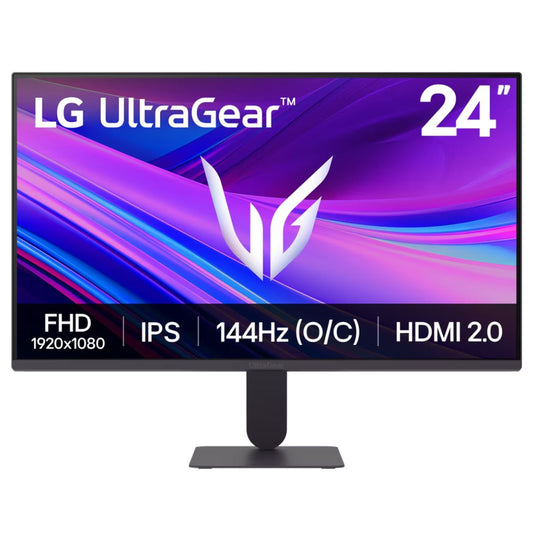 LG UltraGear™ G4 24G411A-B 24" FHD IPS Gaming Monitor – 144Hz (O/C), 1ms MBR, HDR10, G-SYNC Compatible, FreeSync Premium