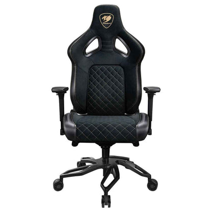 Cougar Titan Pro V2 Gold F Gaming Chair – LiftBack Support, Velvet Upholstery, 4D Armrests