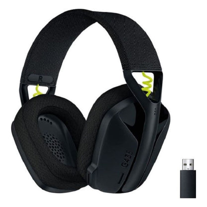 Logitech G435 LIGHTSPEED & Bluetooth Wireless Gaming Headset | Up to 18H Battery | 10m Range | 20Hz–20kHz | Black | 981-001050