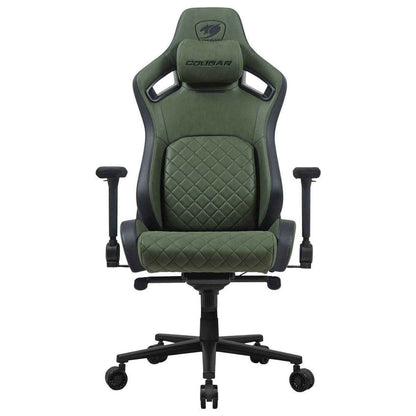 Cougar Defensor S Gaming Chair | PushBack Advanced Lumbar Support | 4D Folding Armrests | Leather-Like Fabric Surface | Adjustable Ergonomic Design | Class 4 Gas Lift Cylinder