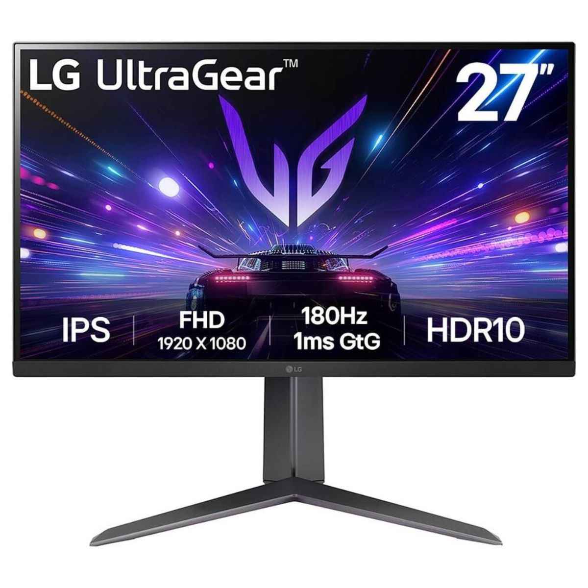 LG UltraGear 27GS65F Gaming Monitor – 27" IPS, FHD, 180Hz, 1ms (GtG), FreeSync & G-Sync Compatible