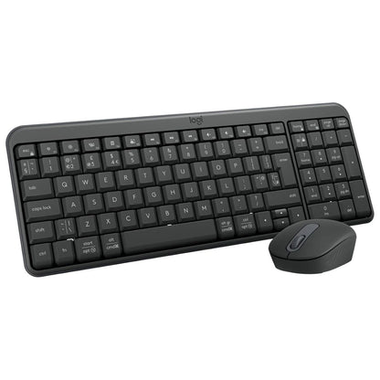 Logitech MK250 Bluetooth Wireless Keyboard & Mouse Combo | Compact Keyboard with Numpad | 1000 DPI Mouse | Arabic Layout | Graphite | 920-013531